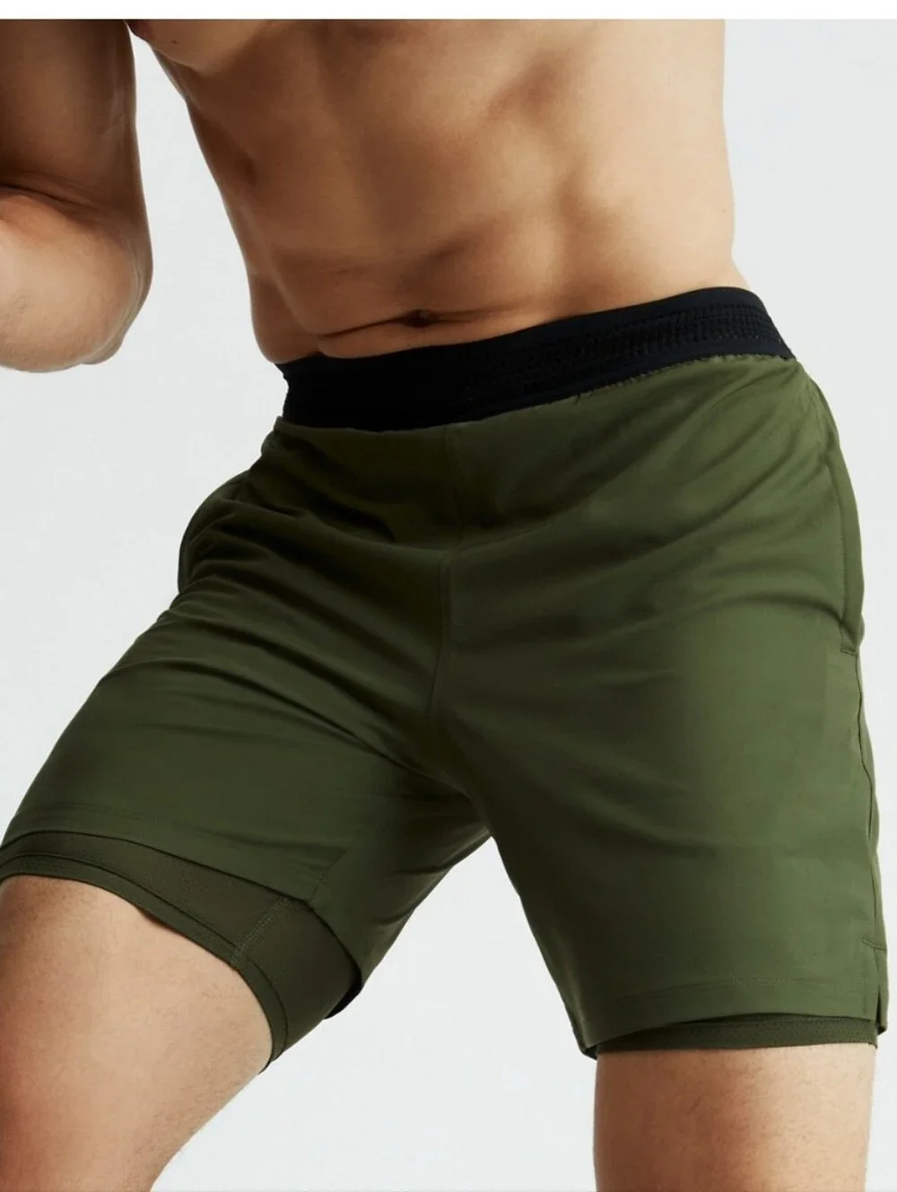 Fabletics The Fundamental Short (Lined) Olive Green 7
